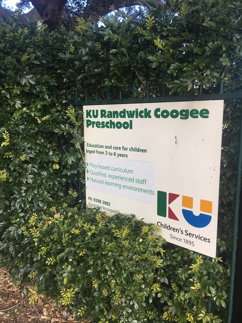 KU Randwick Coogee Preschool | school | 17 Frances St, Randwick NSW 2031, Australia | 0293983982 OR +61 2 9398 3982