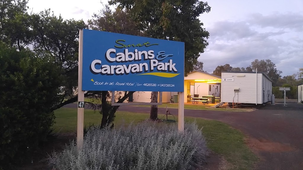 Surat Cabins and Caravan Park | rv park | 47 Burrowes St, Surat QLD 4417, Australia | 0746265218 OR +61 7 4626 5218