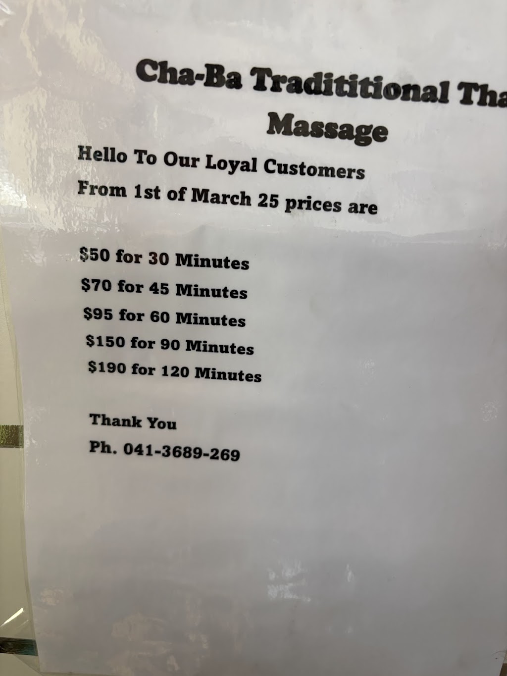 Cha Ba Thai Massage - Toowoomba | 11 James St, East Toowoomba QLD 4350, Australia | Phone: 0413 689 269