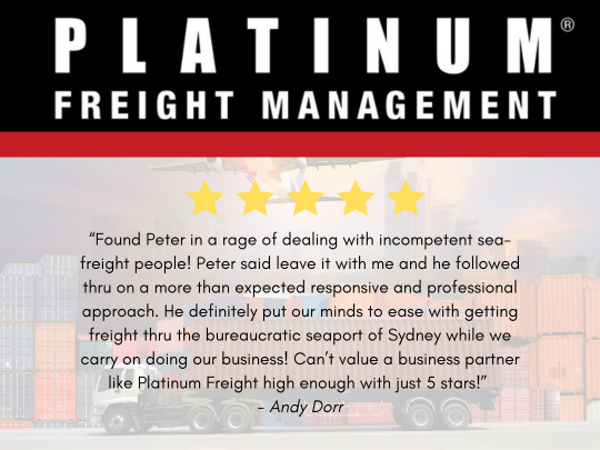 Platinum Freight Management Pty Ltd | The Nigel Love Building, Sydney International Airport, 10 Arrival Ct, Mascot NSW 2020, Australia | Phone: 1300 882 877