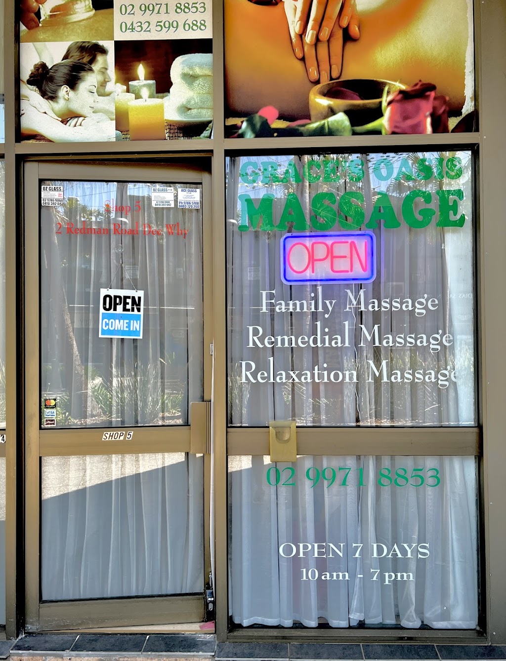 Grace´s Oasis Massage | 5/2 Redman Rd, Dee Why NSW 2099, Australia | Phone: (02) 9971 8853