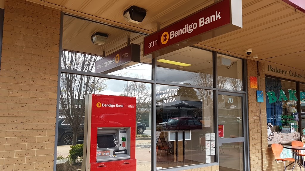 Bendigo Bank | bank | 70 Main Rd, Monbulk VIC 3793, Australia | 0397521130 OR +61 3 9752 1130