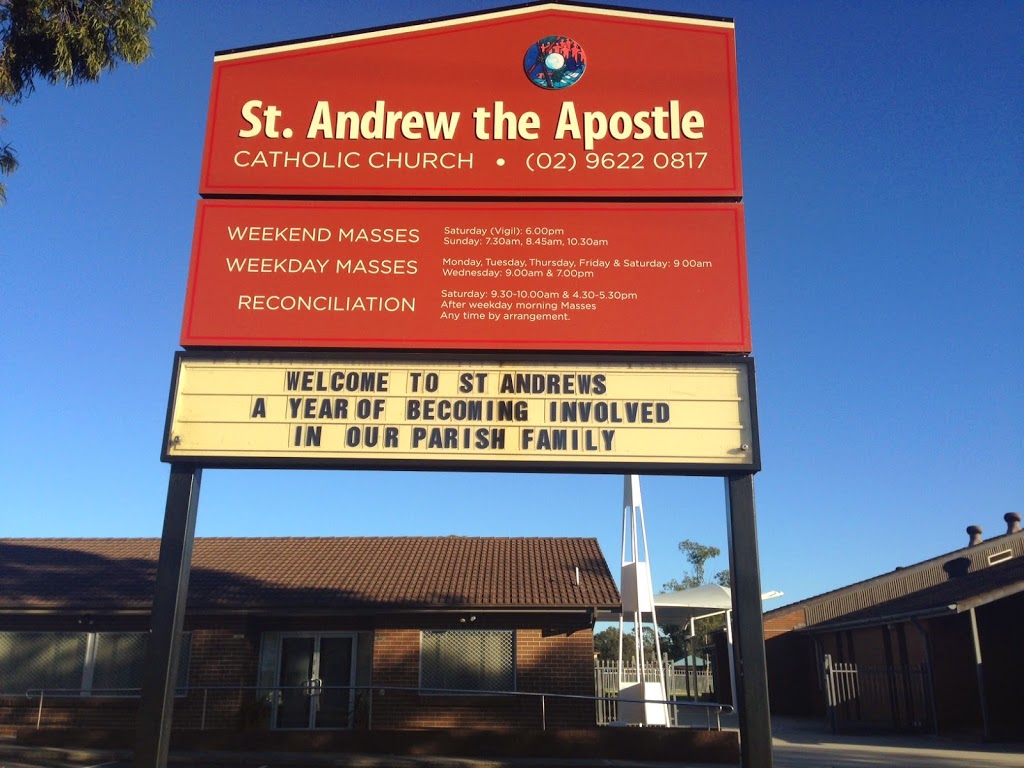 St Andrew The Apostle Catholic Church Marayong | church | 36-40 Breakfast Rd, Marayong NSW 2148, Australia | 0296220817 OR +61 2 9622 0817