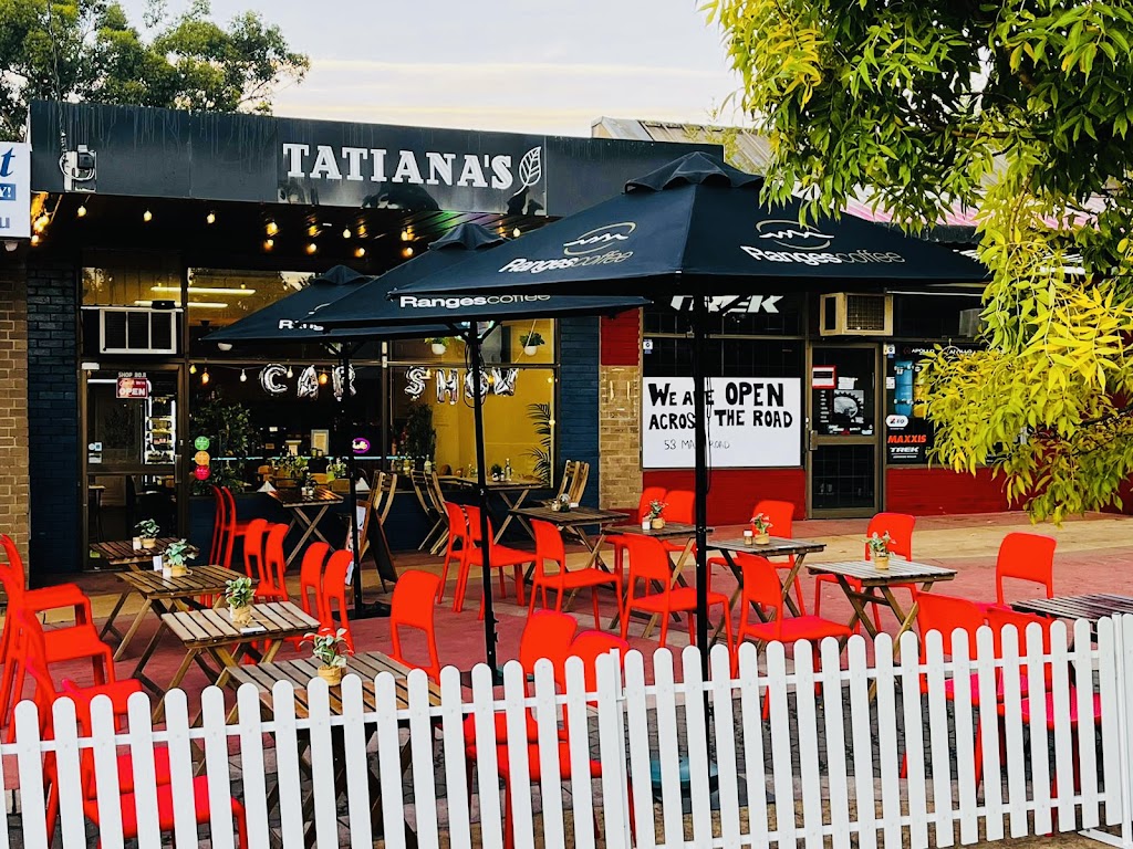 Tatianas | cafe | 80B Main Rd, Monbulk VIC 3793, Australia | 0397567802 OR +61 3 9756 7802