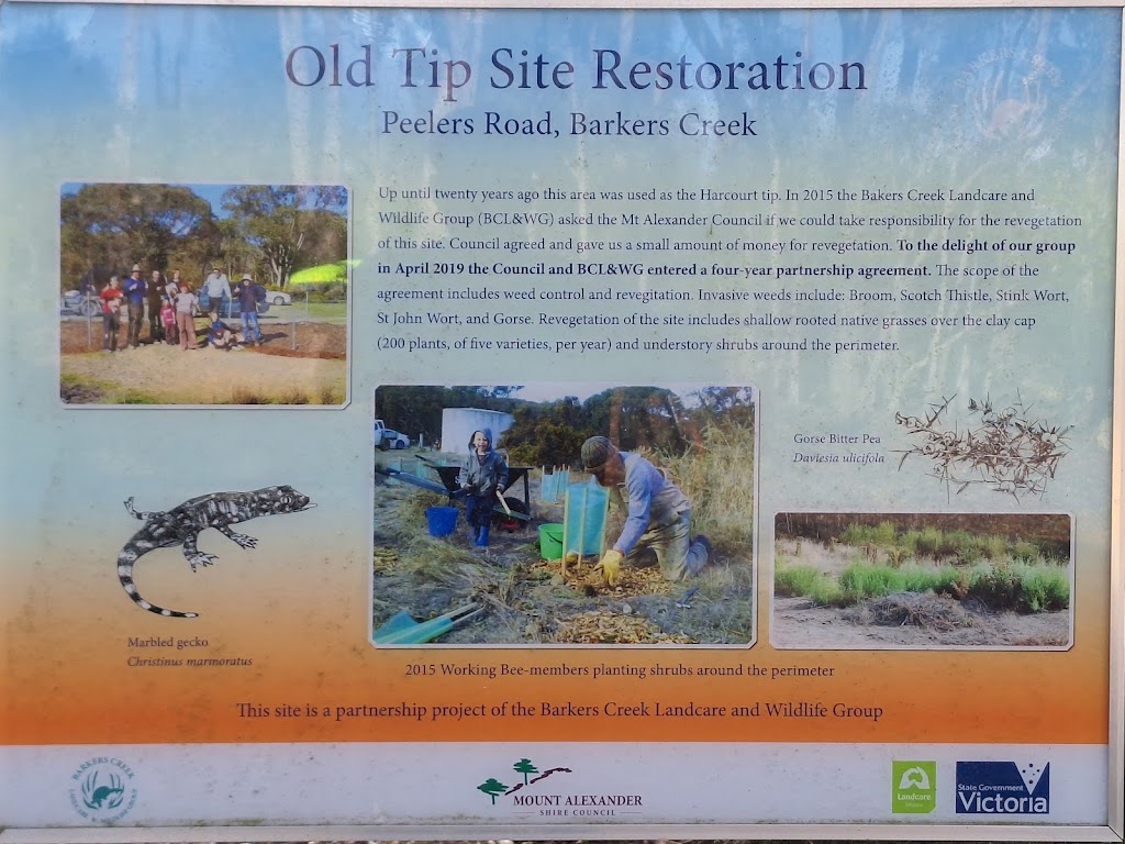 Old Tip Site Restoration | Barkers Creek VIC 3451, Australia | Phone: (03) 5471 1700