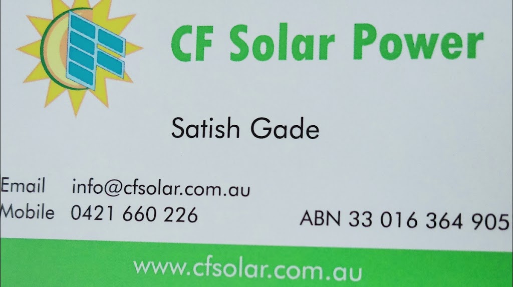 CF Solar Power | 12 Summer Ct, Tarneit VIC 3029, Australia | Phone: 0421 660 226