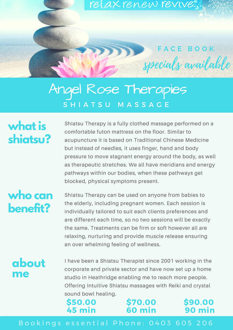 Angel Rose Therapies | 109 Conidae Dr, Heathridge WA 6027, Australia | Phone: 0403 605 206