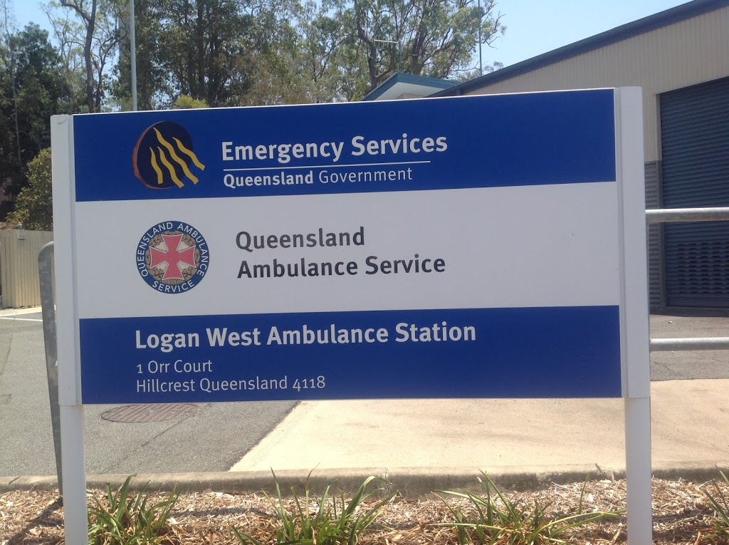Logan West Ambulance Station | health | 1 Orr Ct, Hillcrest QLD 4118, Australia | 0738001462 OR +61 7 3800 1462