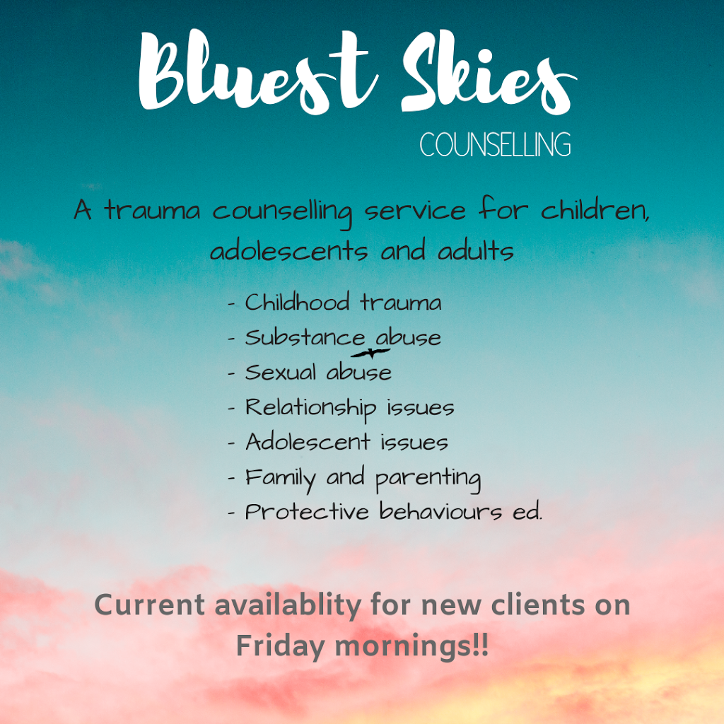 Bluest Skies Counselling | 9 Devonlea St, Eight Mile Plains QLD 4113, Australia | Phone: 0409 420 468