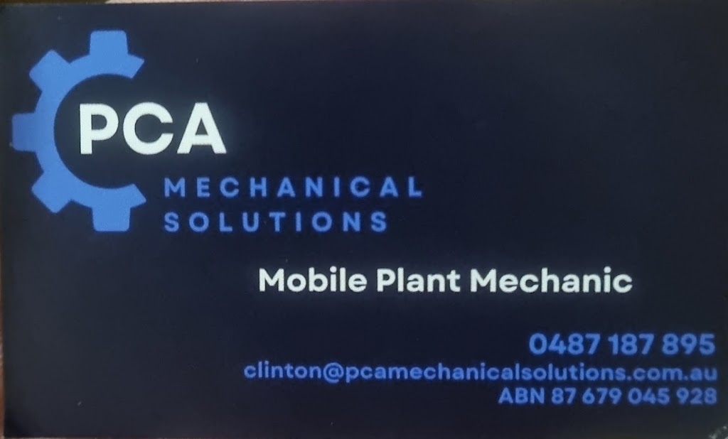 PCA MECHANICAL SOLUTIONS PTY LTD | 5 Blakefield Rd, Muswellbrook NSW 2333, Australia | Phone: 0487 187 895