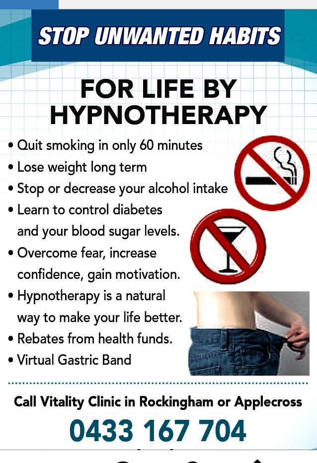 Rockingham hypnotherapy | health | 95 Woodbridge Dr, Cooloongup WA 6168, Australia | 0433167704 OR +61 433 167 704