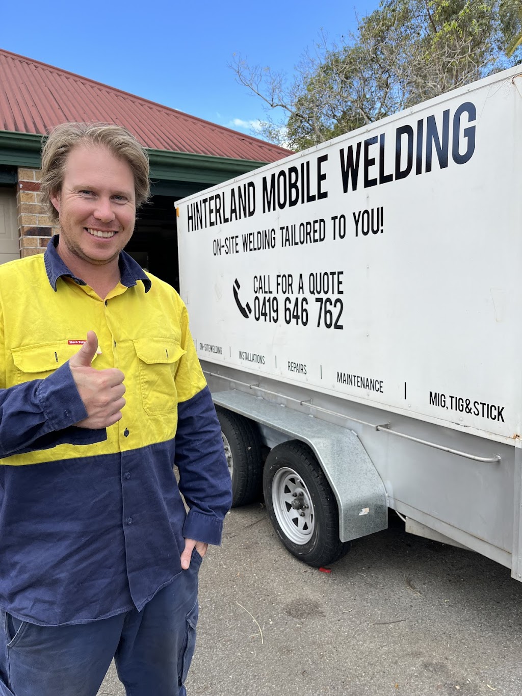 Hinterland Mobile Welding & Fabrication | 18 Yellowash Ct, Bonogin QLD 4213, Australia | Phone: 0419 646 762