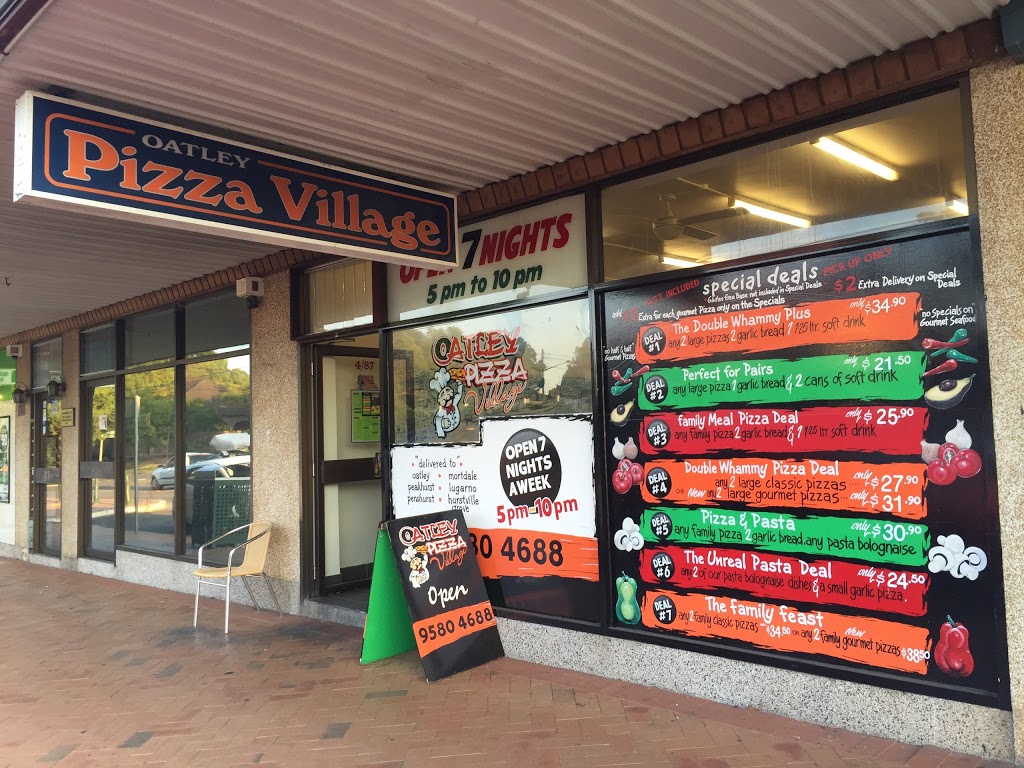 Oatley Pizza Village | restaurant | 87 Mulga Rd, Oatley NSW 2223, Australia | 0295804688 OR +61 2 9580 4688