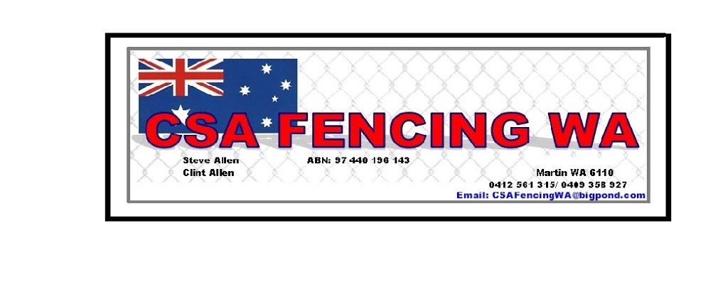 CSA Fencing WA | 15 Bygum Ln, Martin WA 6110, Australia | Phone: 0412 561 315