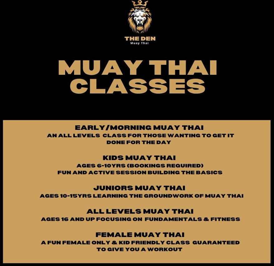 The Den Muay Thai Sarina | Sarina Showgrounds – The Pavillion, Sarina QLD 4737, Australia | Phone: 0411 477 847