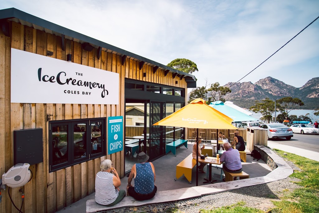 The Ice Creamery Coles Bay | cafe | 4 Garnet Ave, Coles Bay TAS 7215, Australia | 0361170018 OR +61 3 6117 0018