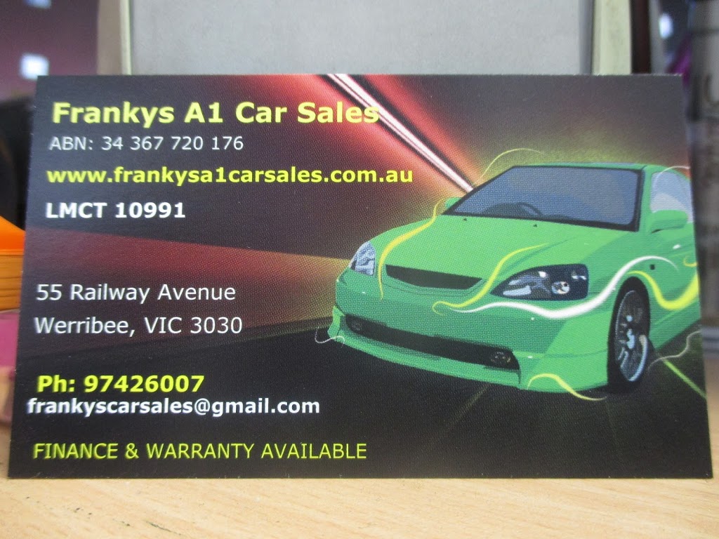 Frankys Car Sales | car dealer | 55 Railway Ave, Werribee VIC 3030, Australia | 0397426007 OR +61 3 9742 6007