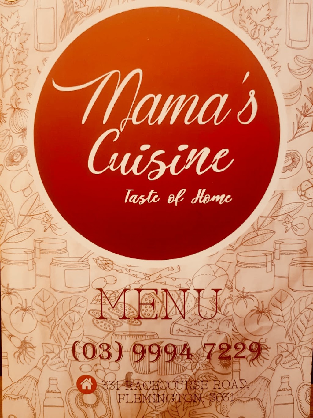 Mama’s Cuisine | restaurant | 331 Racecourse Rd, Kensington VIC 3031, Australia | 0399947229 OR +61 3 9994 7229