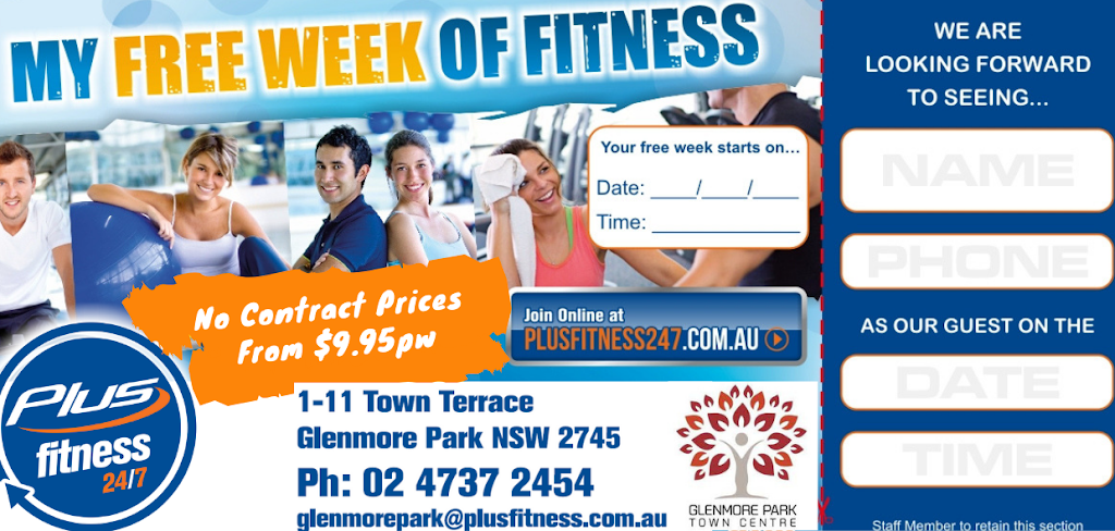 Plus Fitness Glenmore Park | 1/11 Town Terrace, Glenmore Park NSW 2745, Australia | Phone: (02) 4737 2454