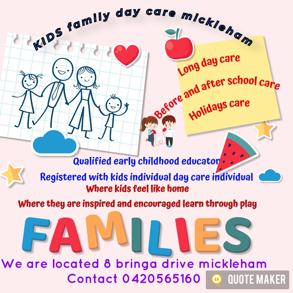 KIDS family day care mickleham | 8 Bringa Dr, Mickleham VIC 3064, Australia | Phone: 0420 565 160