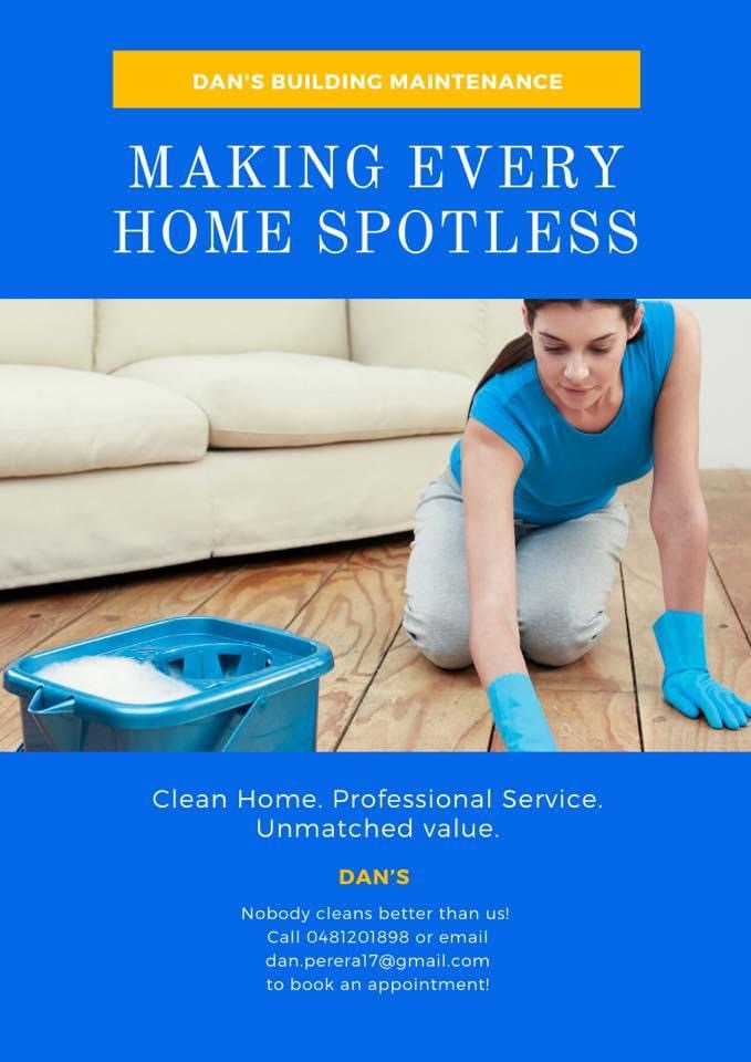 Dans Cleaning Services | 27 Shetland Dr, Wantirna VIC 3152, Australia | Phone: 0481 201 898