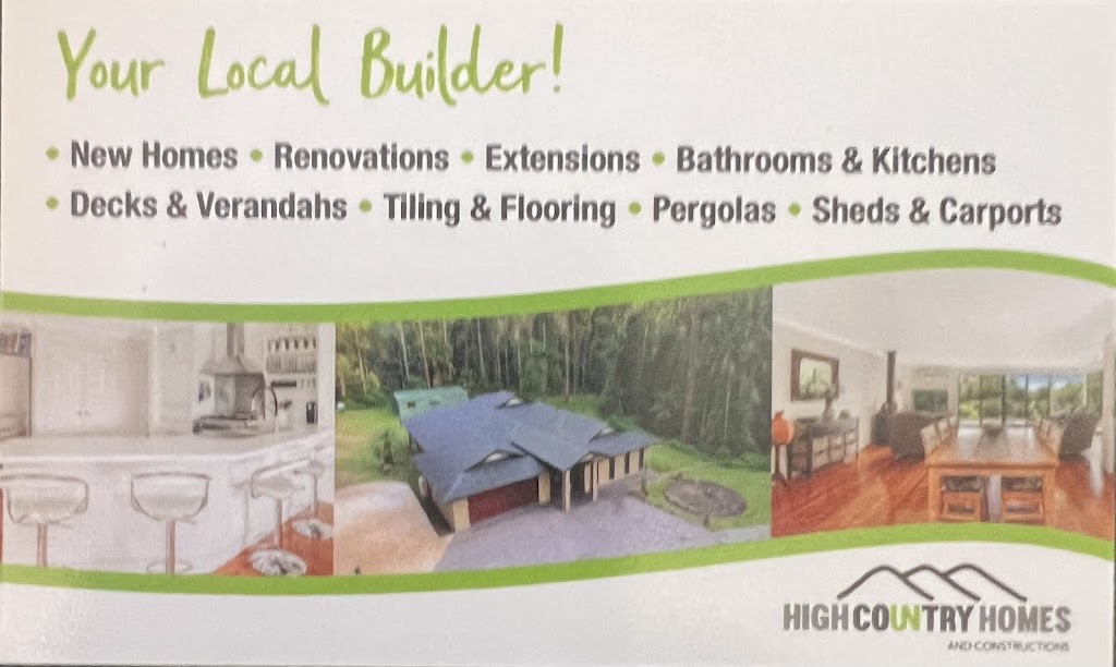 High Country Homes & Constructions | general contractor | Cassilis Rd, Omeo VIC 3898, Australia | 0408374088 OR +61 408 374 088