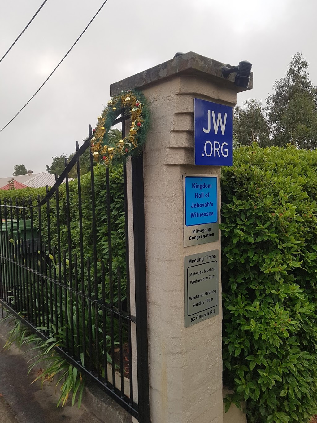 Kingdom Hall of Jehovahs Witnesses | church | 63 Church Rd, Moss Vale NSW 2577, Australia