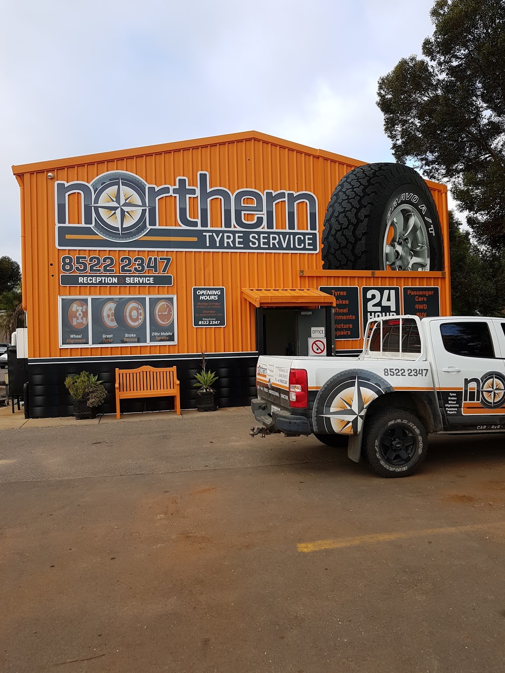 Northern Adelaide Tyre Services | car repair | 12 Bernard Ct, Gawler Belt SA 5118, Australia | 0885222347 OR +61 8 8522 2347