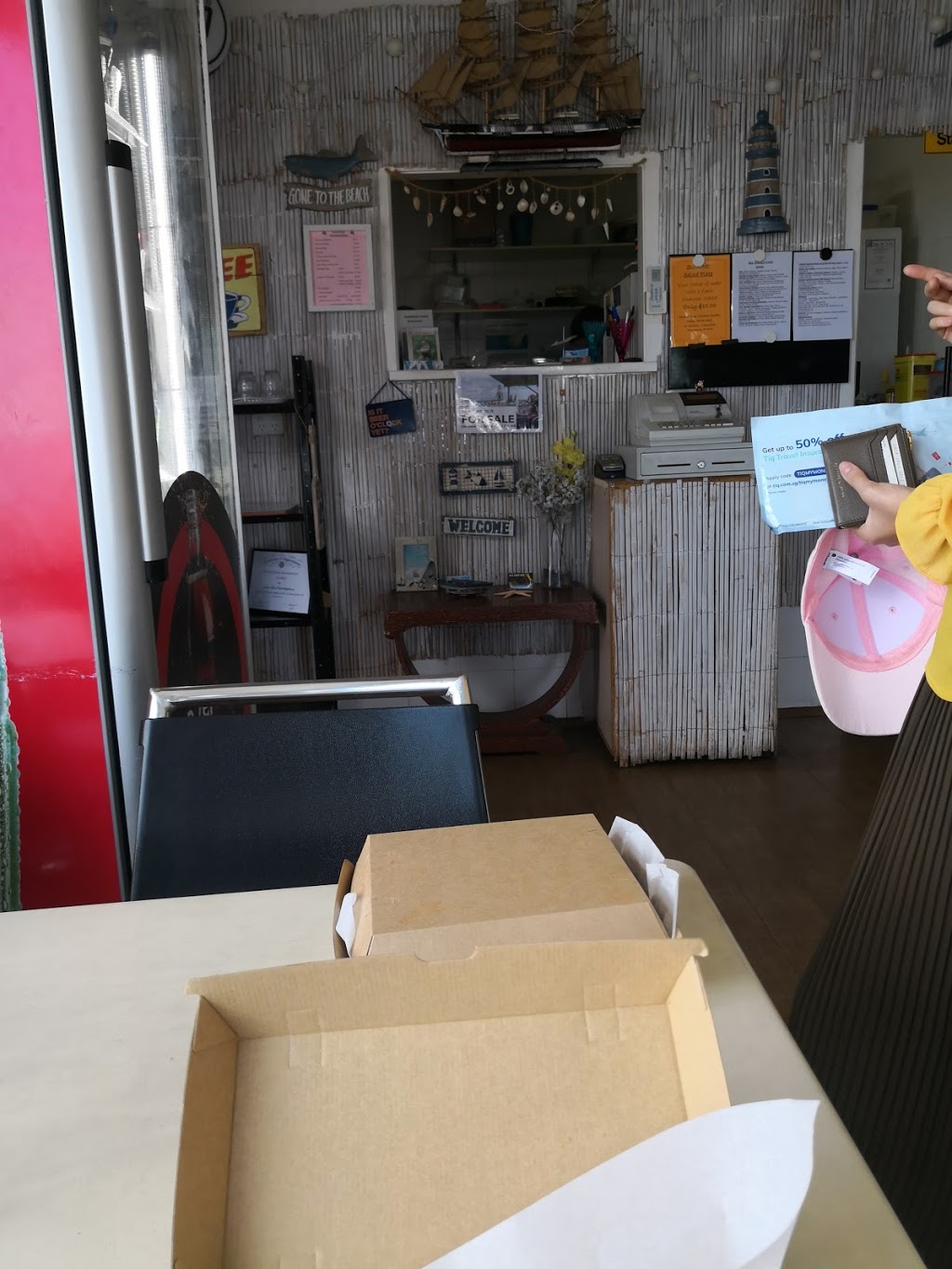 Seashells Cafe | cafe | 19 Beach St, Harrington NSW 2427, Australia | 0265560220 OR +61 2 6556 0220