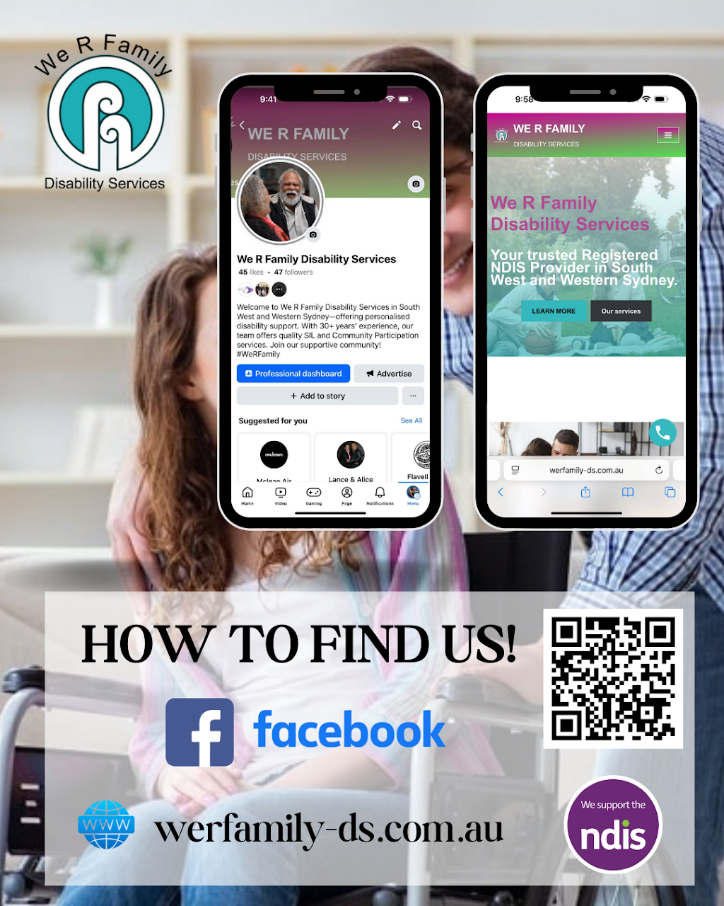 WE R FAMILY DISABILITY SERVICES | 5 Howden St, Holsworthy NSW 2173, Australia | Phone: 0425 263 531