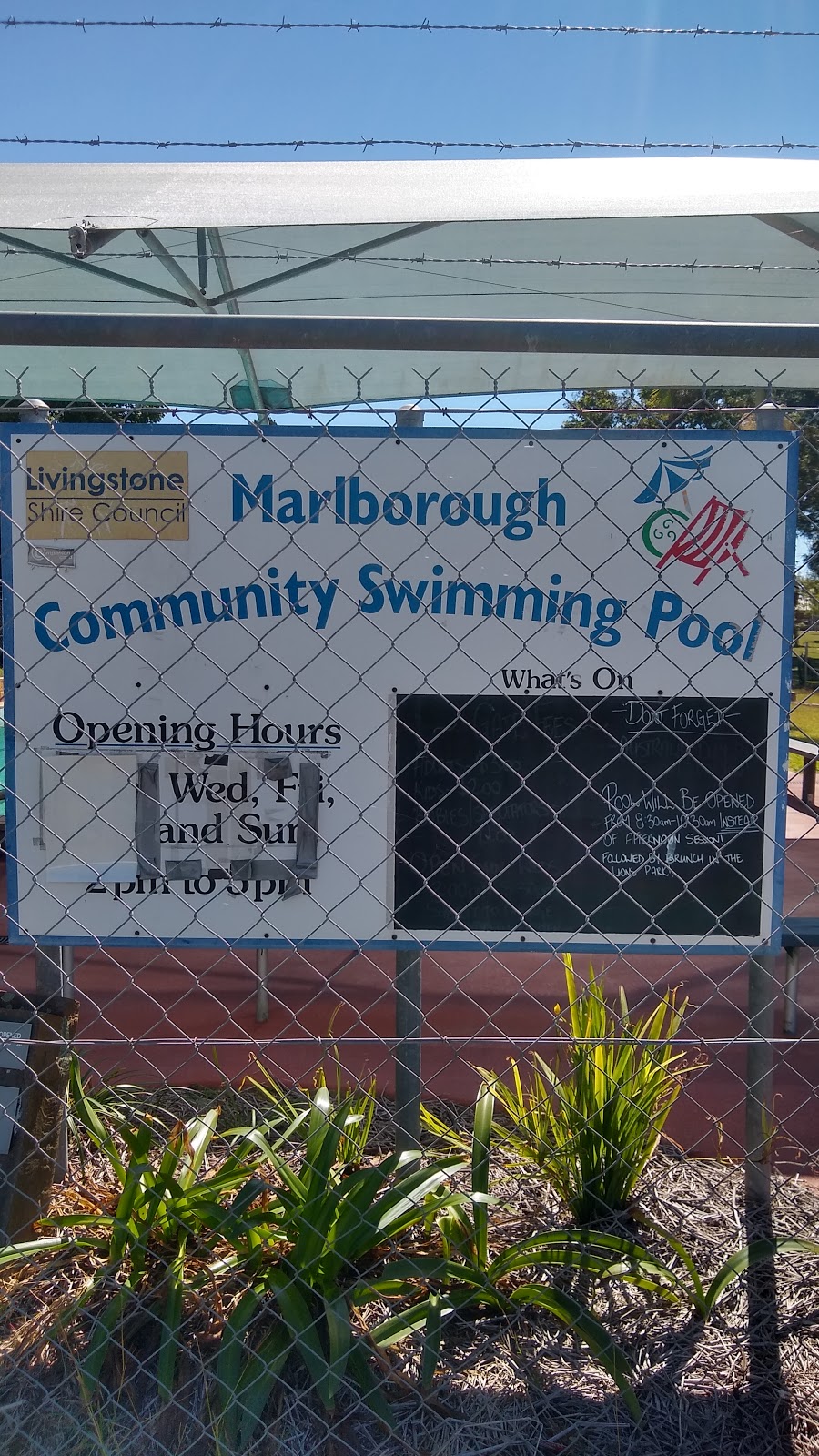 Marlborough Public Pool |  | 21 Railway St, Marlborough QLD 4705, Australia | 0749356306 OR +61 7 4935 6306