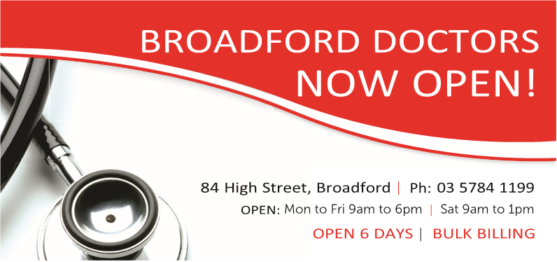 Broadford Doctors | hospital | 84 High St, Broadford VIC 3658, Australia | 0357841199 OR +61 3 5784 1199