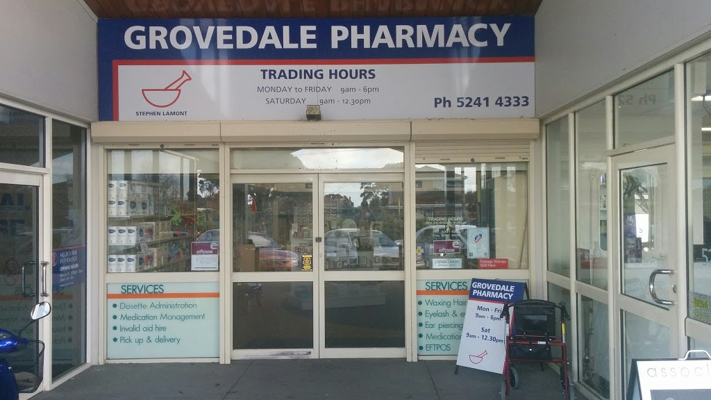 Grovedale Pharmacy | 122 Burdoo Dr, Grovedale VIC 3216, Australia | Phone: (03) 5241 4333