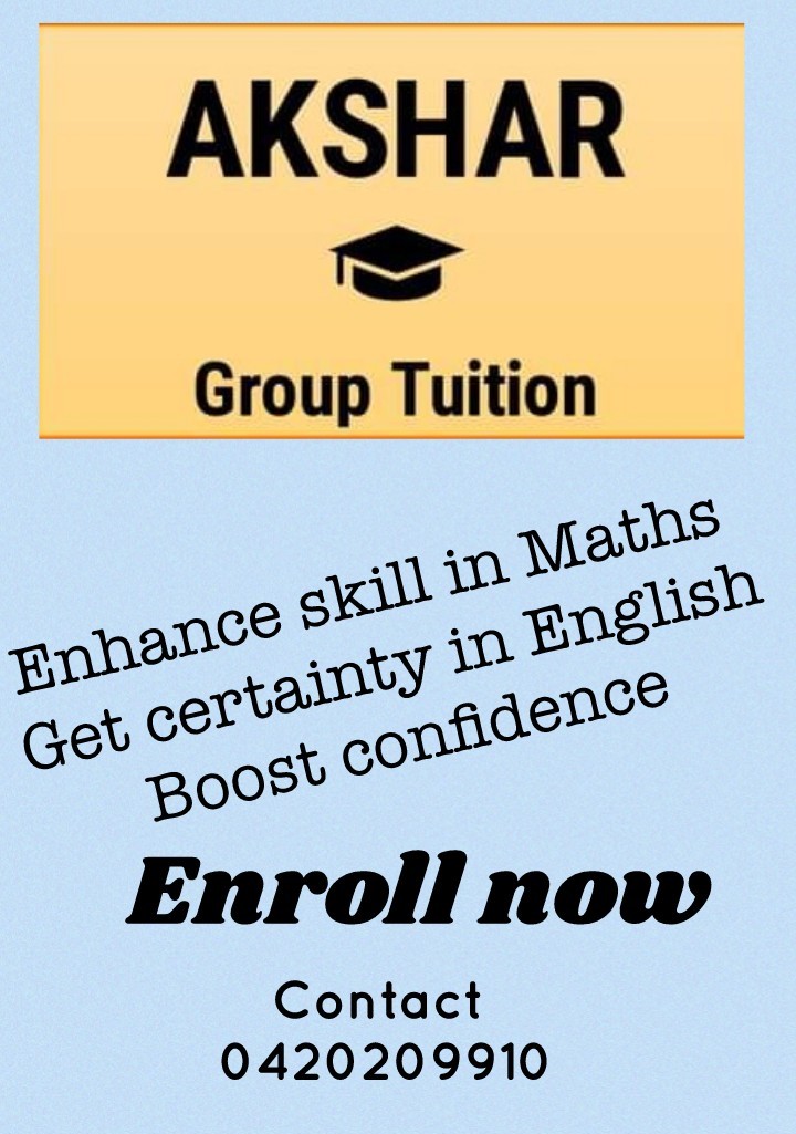 Akshar Group Tuition | 12 Petal Ct, South Morang VIC 3752, Australia | Phone: 0420 209 910