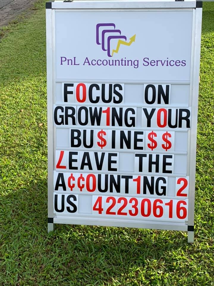 PnL Accounting Services | accounting | Upstairs Frank Lowe and Sons Building, 3 Dickson Rd, Innisfail QLD 4860, Australia | 0742230616 OR +61 7 4223 0616