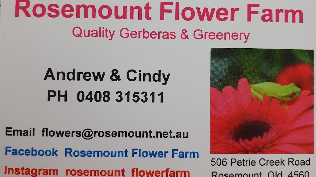 Rosemount Flowers | 506 Petrie Creek Rd, Rosemount QLD 4560, Australia | Phone: 0408 315 311