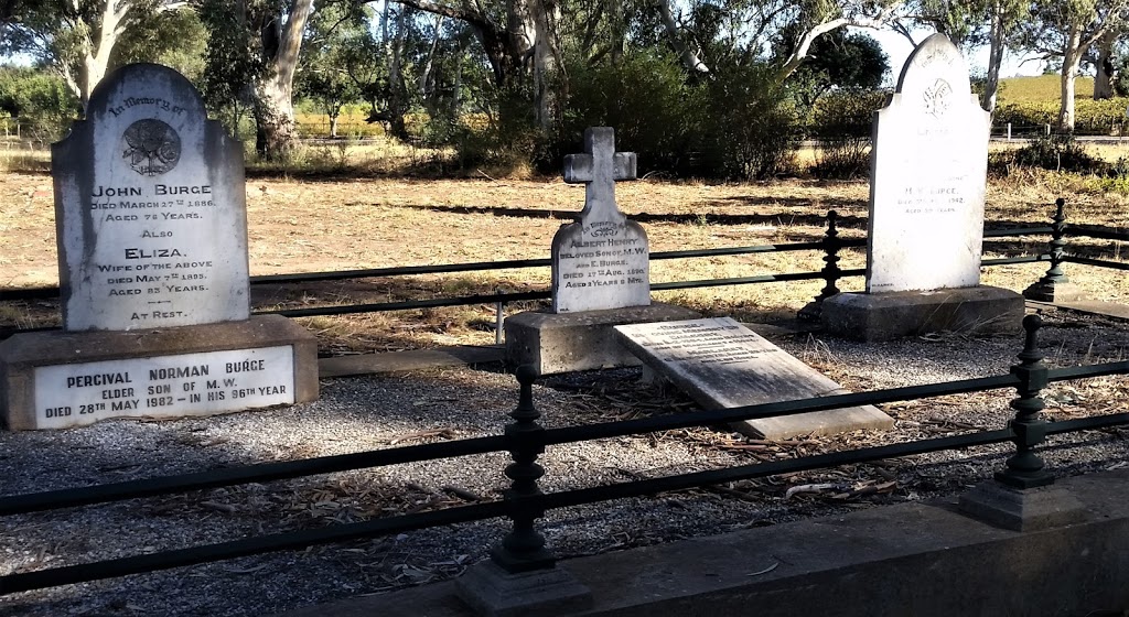 Holy Trinity Anglican Church Cemetery | cemetery | 1 Barossa Valley Way, Lyndoch SA 5351, Australia