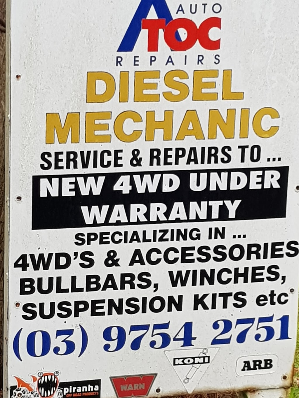 ATOC Auto Repairs | car repair | 13 Temple Rd, Belgrave South VIC 3160, Australia | 0397542751 OR +61 3 9754 2751