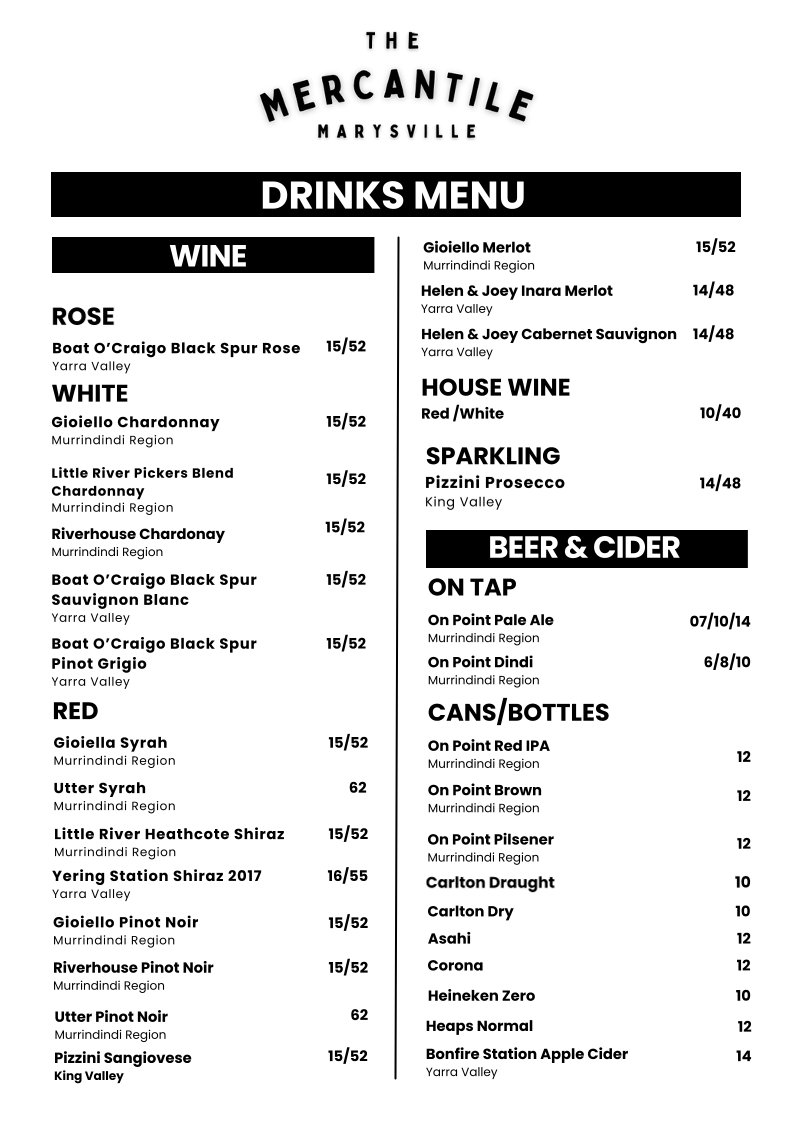 The Mercantile Marysville | 1/18 Murchison St, Marysville VIC 3779, Australia | Phone: 0419 483 562