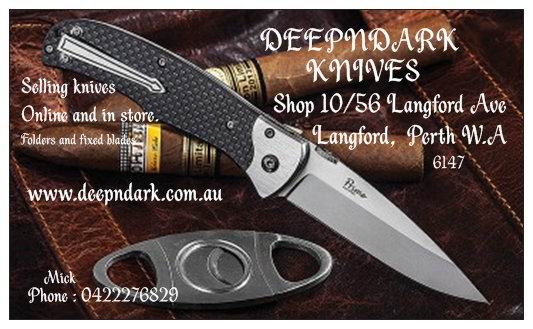 Deepndark Knives and Tattoos | 10/56 Langford Ave, Langford WA 6147, Australia | Phone: 0422 276 829