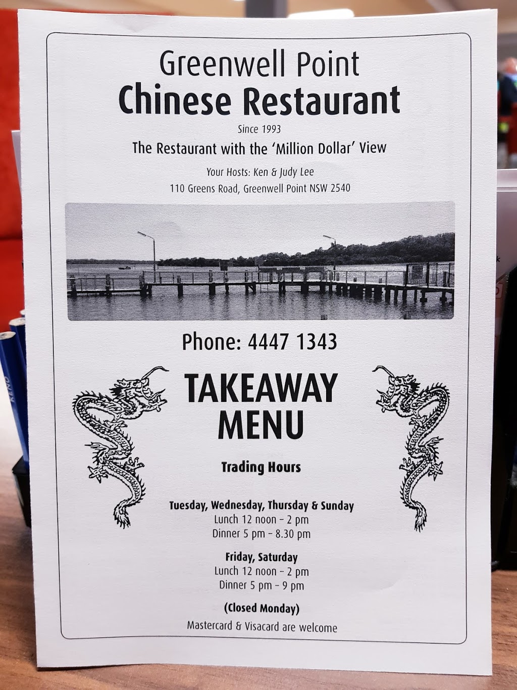 Greenwell Point Chinese Restaurant | restaurant | LOT 3 Greens Rd, Greenwell Point NSW 2540, Australia | 0244471343 OR +61 2 4447 1343