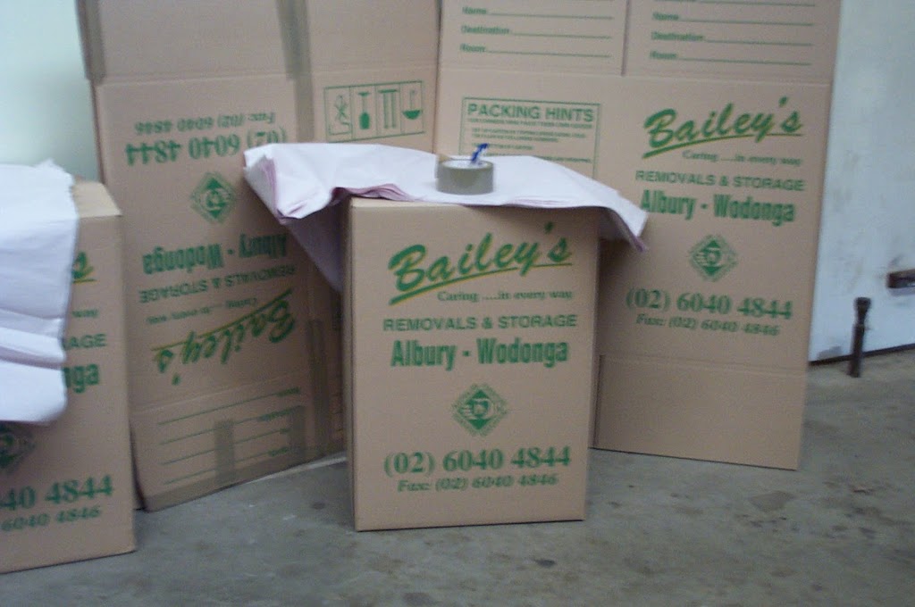 Baileys Removals & Storage | moving company | 494 Dallinger Rd, Lavington NSW 2641, Australia | 0260404844 OR +61 2 6040 4844