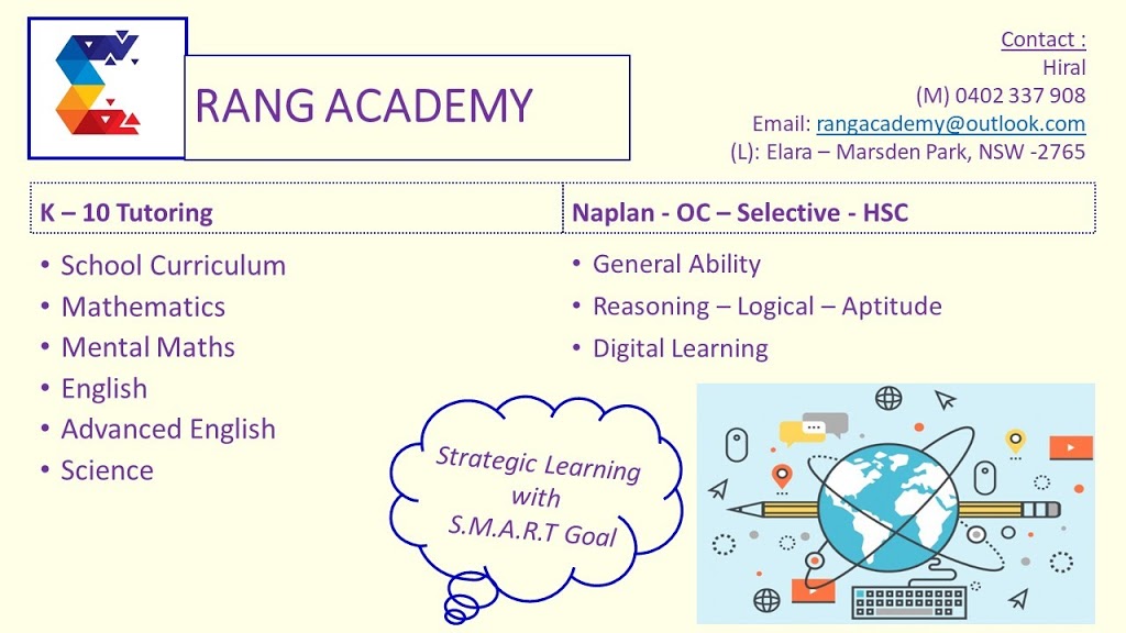 Rang Academy | Rang Academy, 3 Rigney St, Marsden Park NSW 2765, Australia | Phone: 0402 337 908