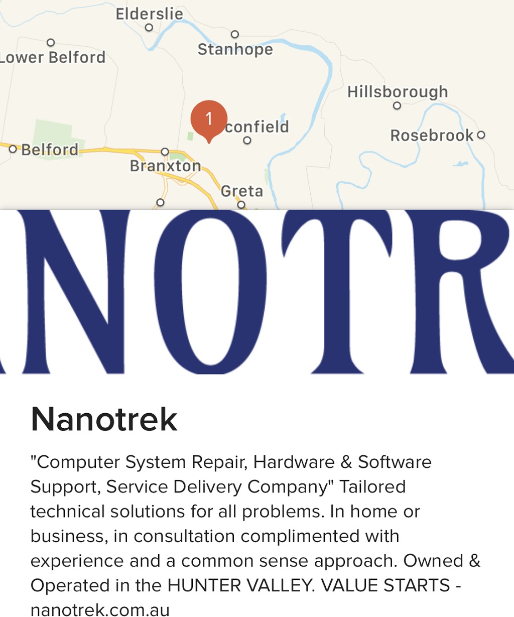 nanotrek | 12 Poplar Level Terrace, East Branxton NSW 2335, Australia | Phone: 0492 958 630