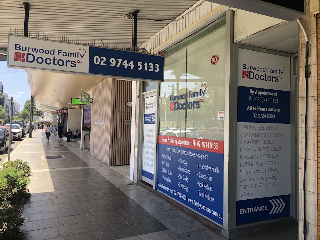 Burwood Family Doctors | 90 Burwood Rd, Burwood NSW 2134, Australia | Phone: (02) 9744 5133