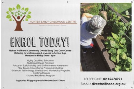 Hunter Early Childhood Centre | 54-56 Industrial Dr, Mayfield NSW 2304, Australia | Phone: (02) 4967 4991