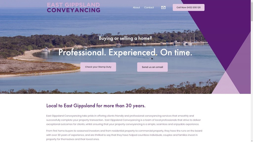 East Gippsland Conveyancing | lawyer | 415 Lake Tyers Beach Rd, Lake Tyers Beach VIC 3909, Australia | 0432038126 OR +61 432 038 126