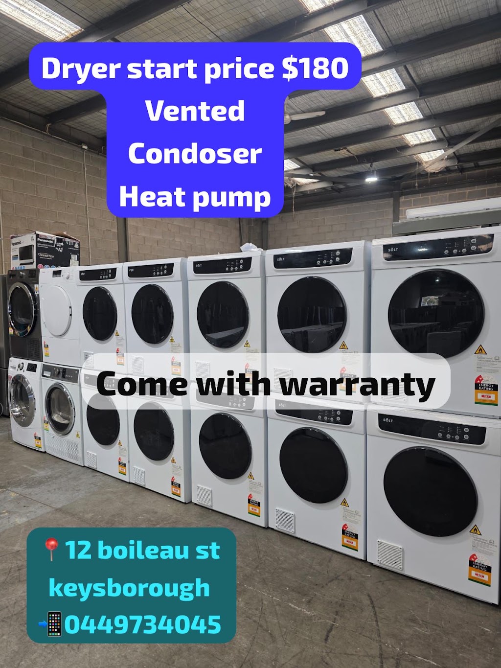 KJ HOME APPLIANCES WAREHOUSE | 2/12 Boileau St, Keysborough VIC 3173, Australia | Phone: 0406 733 781