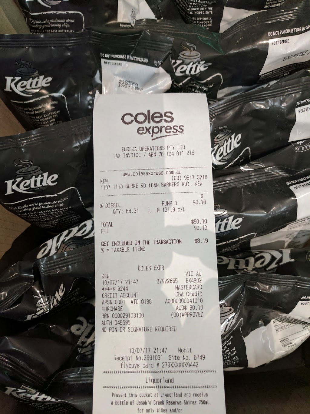 Coles Express | gas station | 245 Cotham Rd & Cecil St, Kew VIC 3101, Australia | 1800656055 OR +61 1800 656 055