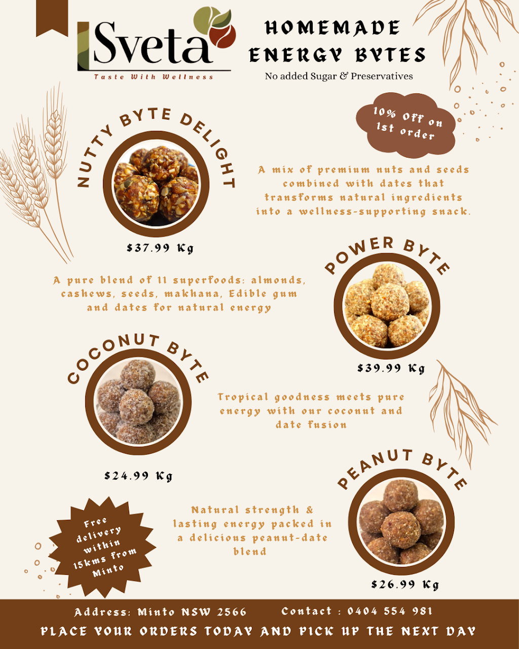 SvetaFoods | Pendergast Ave, Minto NSW 2566, Australia | Phone: 0404 554 981